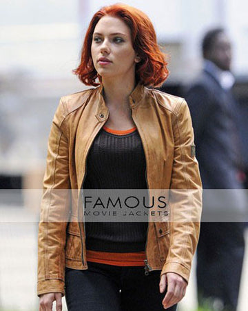 Scarlett Johansson Leather Jacket