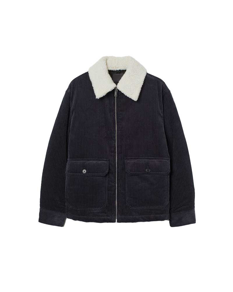 School Spirits 2023 Kristian Flores Black Corduroy Jacket