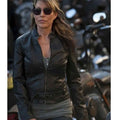 Sons of Anarchy Katey Sagal Black Biker Jacket