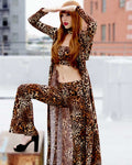 Sugarpuss Country Pop Star Leopard Hooded Robe 1