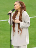 Super Bowl Andra Day Grey Blazer