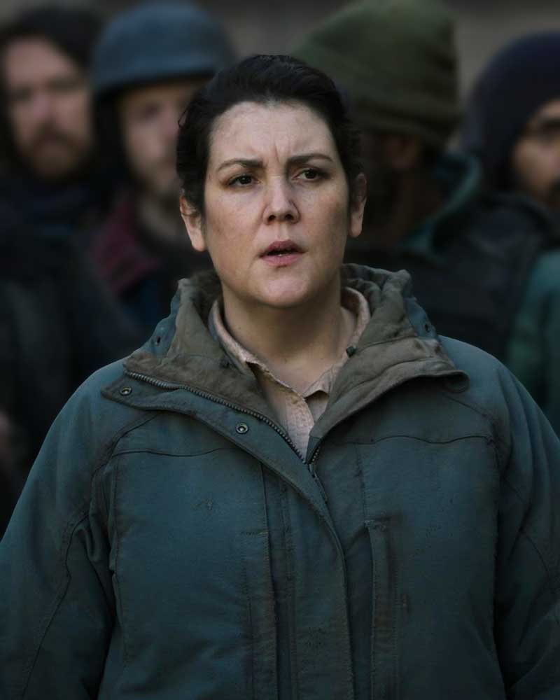 The Last of Us 2023 Melanie Lynskey Blue Hooded Jacket