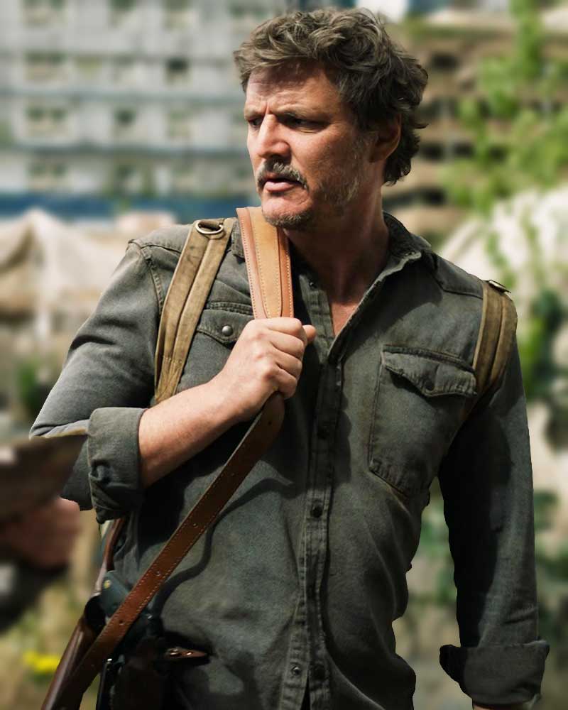 The Last of Us 2023 Pedro Pascal Grey Jacket