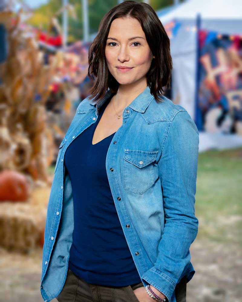 The Way Home 2023 Chyler Leig Blue Denim Jacket