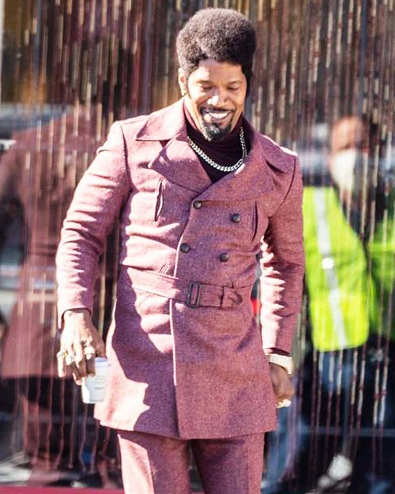 They Cloned Tyrone 2023 Jamie Foxx Wool Coat