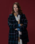 This Is Christmas 2022 Kaya Scodelario Plaid Coat