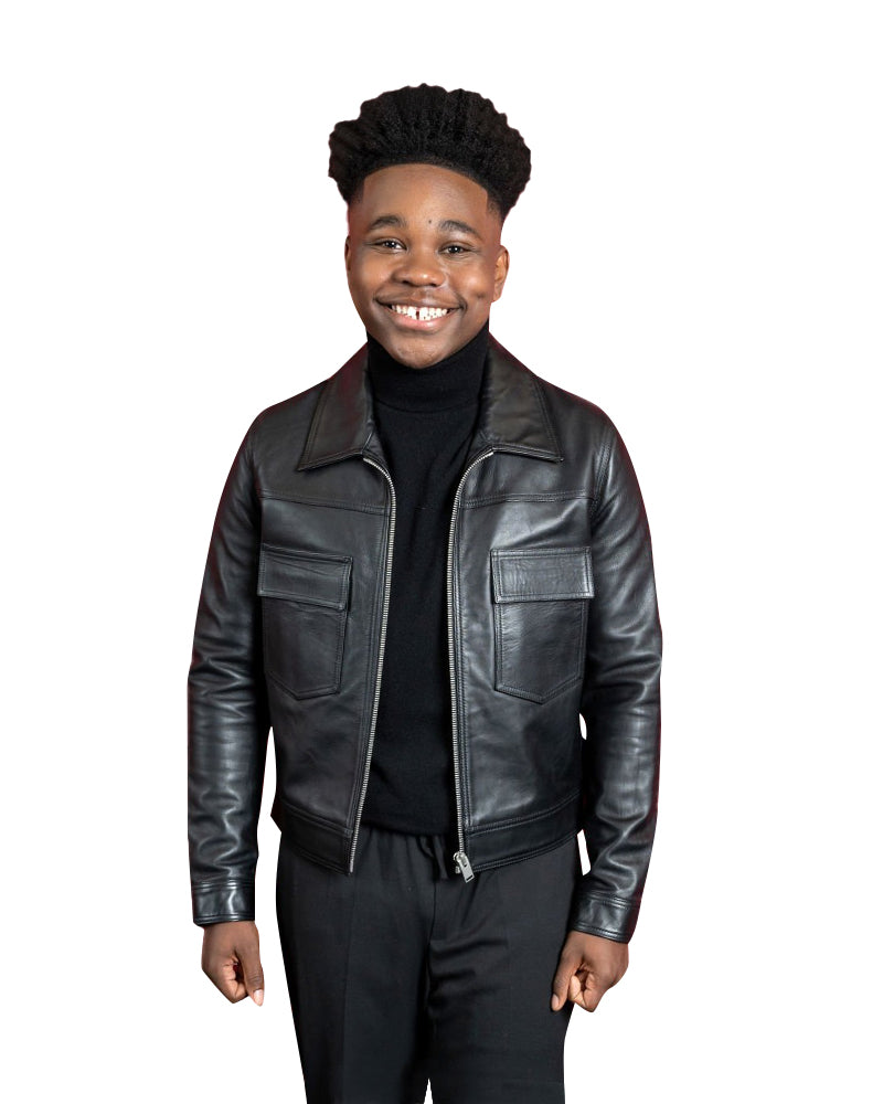 Till Event 2022 Jalyn Hall Black Leather Jacket