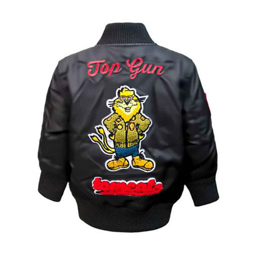 Top Gun Kids MA-1 Tomcat Black Bomber Jacket