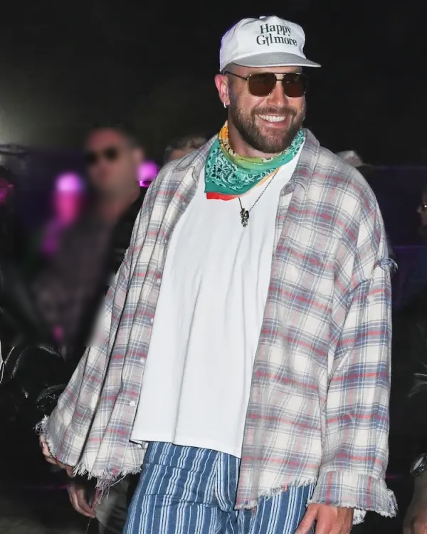 Coachella 2024 Travis Kelce Check Shirt