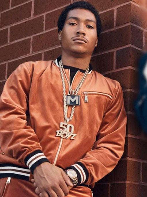 BMF Lil Meech Velvet Track Jacket