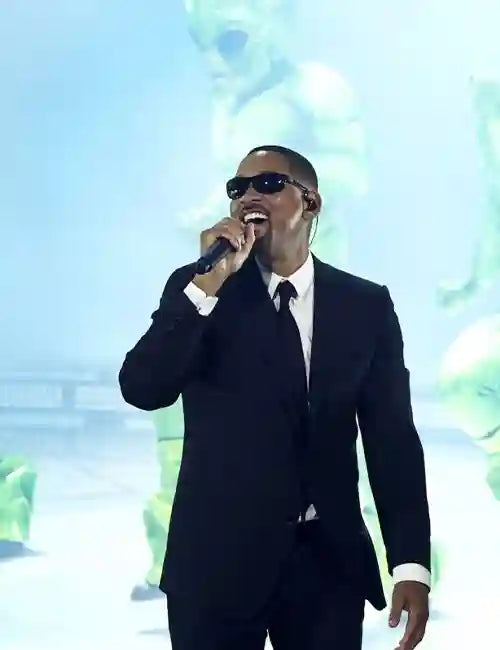 Will Smith Coachella 2024 Black Suit