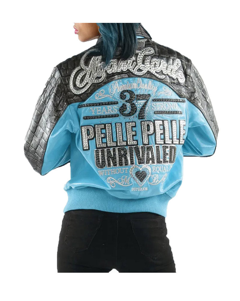 Pelle Pelle Avant Garde Turquoise 37 Years Strong Jacket