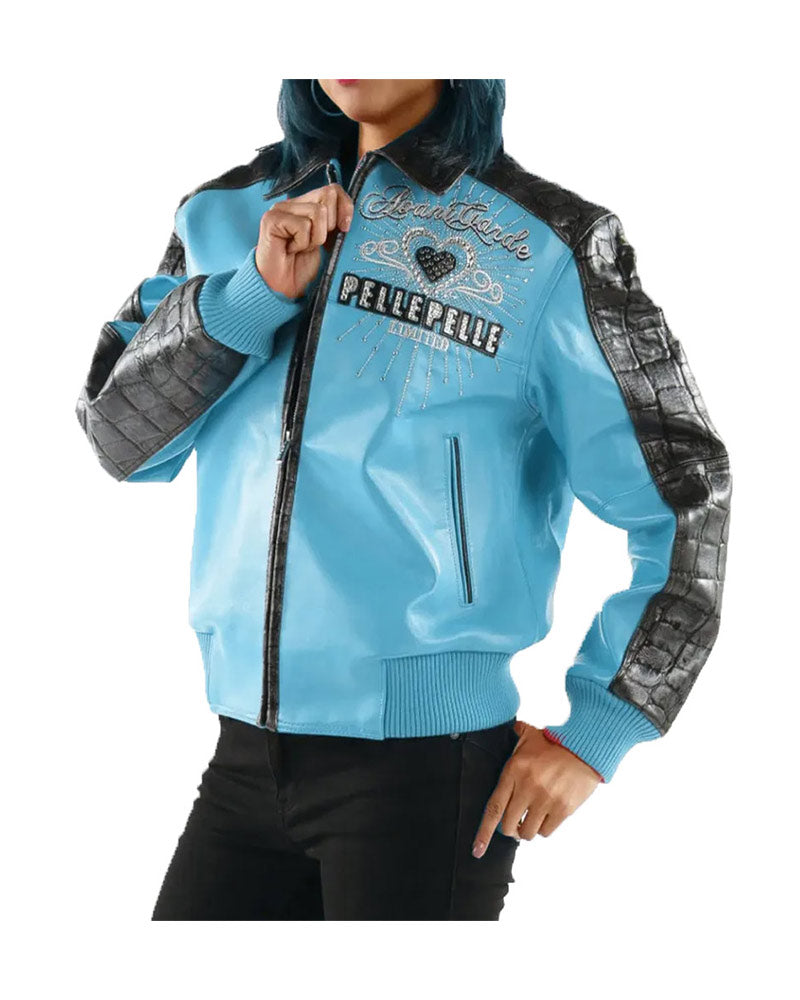 Pelle Pelle Avant Garde Turquoise 37 Years Strong Jacket