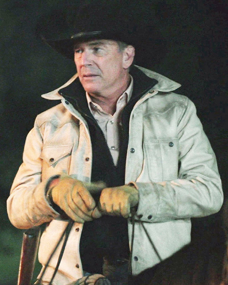 Yellowstone S05 John Dutton White Bomber Jacket