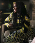 You S04 Blessing Yellow Zebra Print Sweater 1