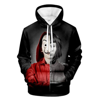 Money Heist Tokyo La Casa De Papel Printed Hoodie